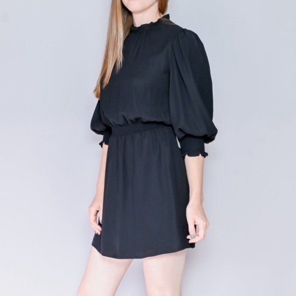 Amanda Uprichard Vista Smocked Ruffle Mini Dress size small - Picture 1 of 7